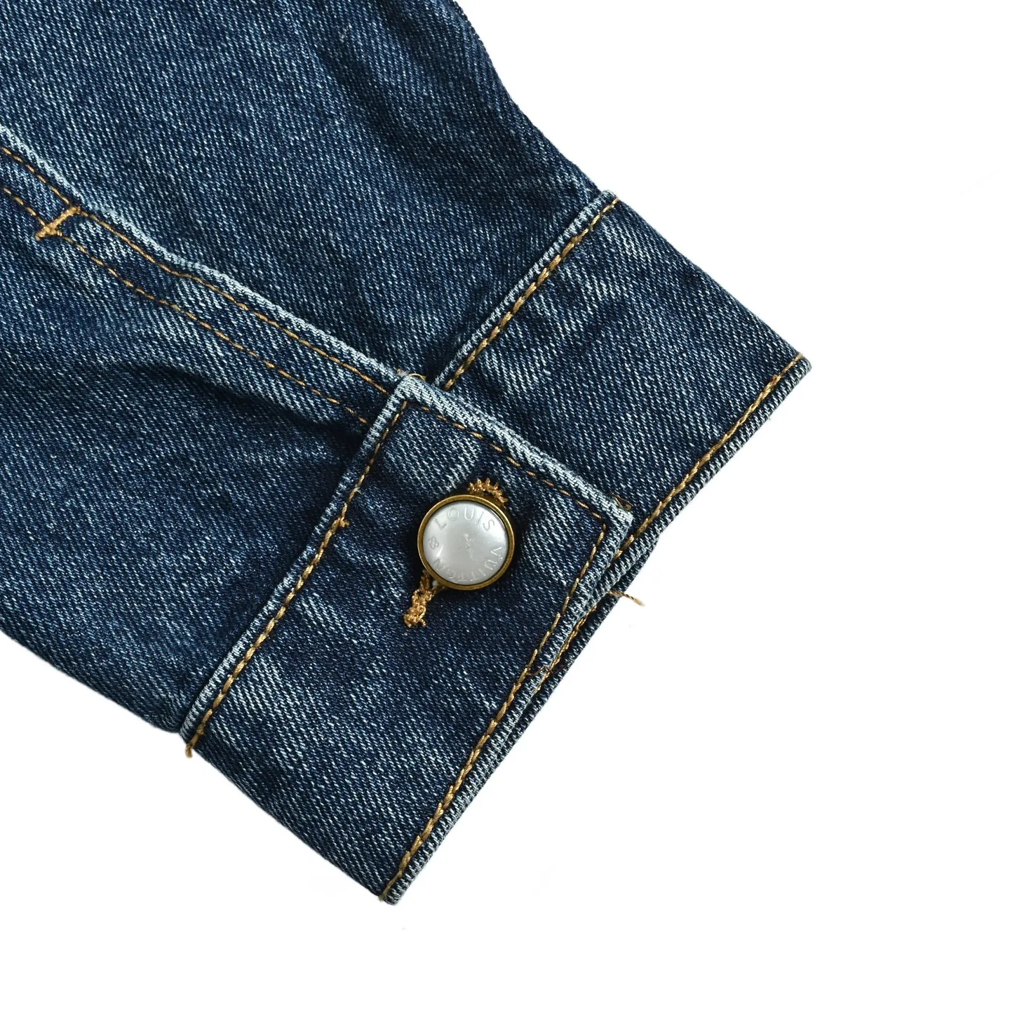 Louis Vuitton/Louis Vuitton hot diamond washed denim jacket